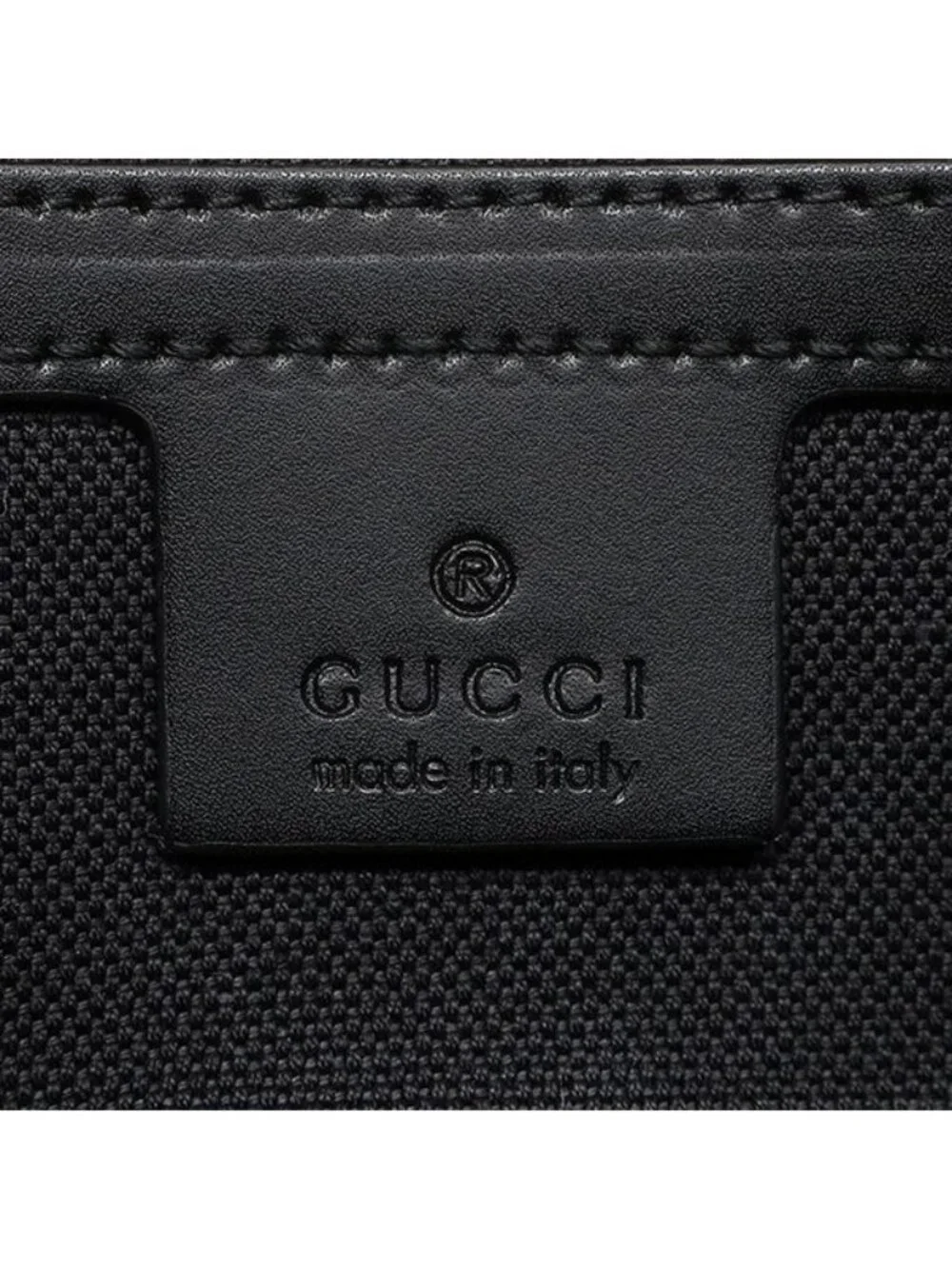 Gucci Belt Bag Soft Bag GG Supreme Canvas Black Silver Web